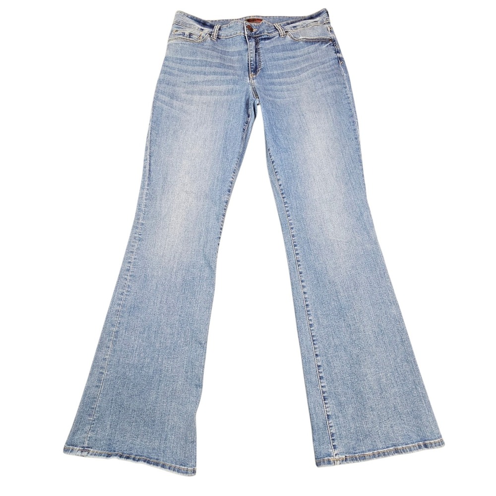KUT from the Kloth Sz 16 Natalie Bootcut Jeans Light Wash Blue Stretch KP258MI3‎